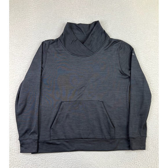 Columbia Pullover Sweatshirt Mens Large Gray Omni-Shade Funnel Neck Athletic - Picture 1 of 8